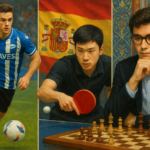 Futbolista, jugador de tenis de mesa y ajedrecista