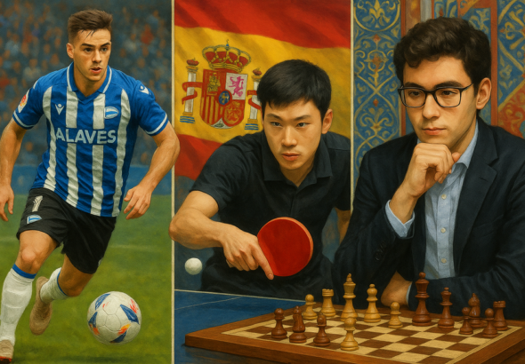 Futbolista, jugador de tenis de mesa y ajedrecista